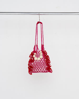 PC23S-BG01 Cord Net Fril Bag BLACK